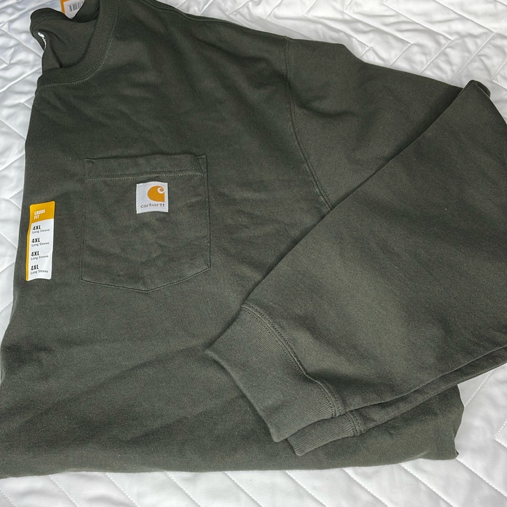 Carhartt (NWT)Loose Fit Heavyweight Long-Sleeve Pocket T-Shirt ~ Men’s Size 4XL
